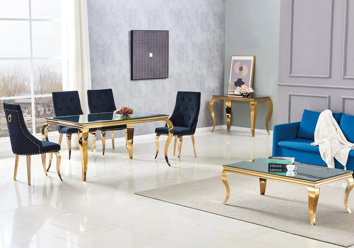 Lot de 4 chaises capitonnées en taupe | Yari