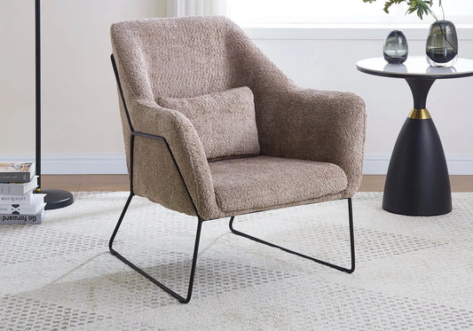 Fauteuil noir et beige pour salle à manger | Zylo