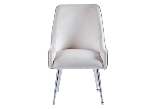 Lot de 2 fauteuils de table en beige | Kaelo