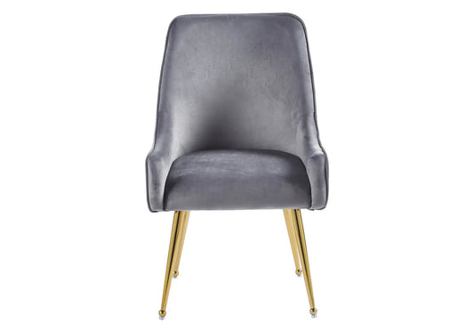 Lot de 2 fauteuils de table en anthracite | Kaelo