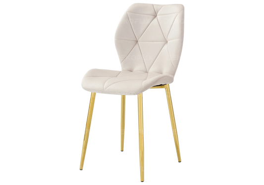 Lot de 4 chaises coquillage en beige | Zyra