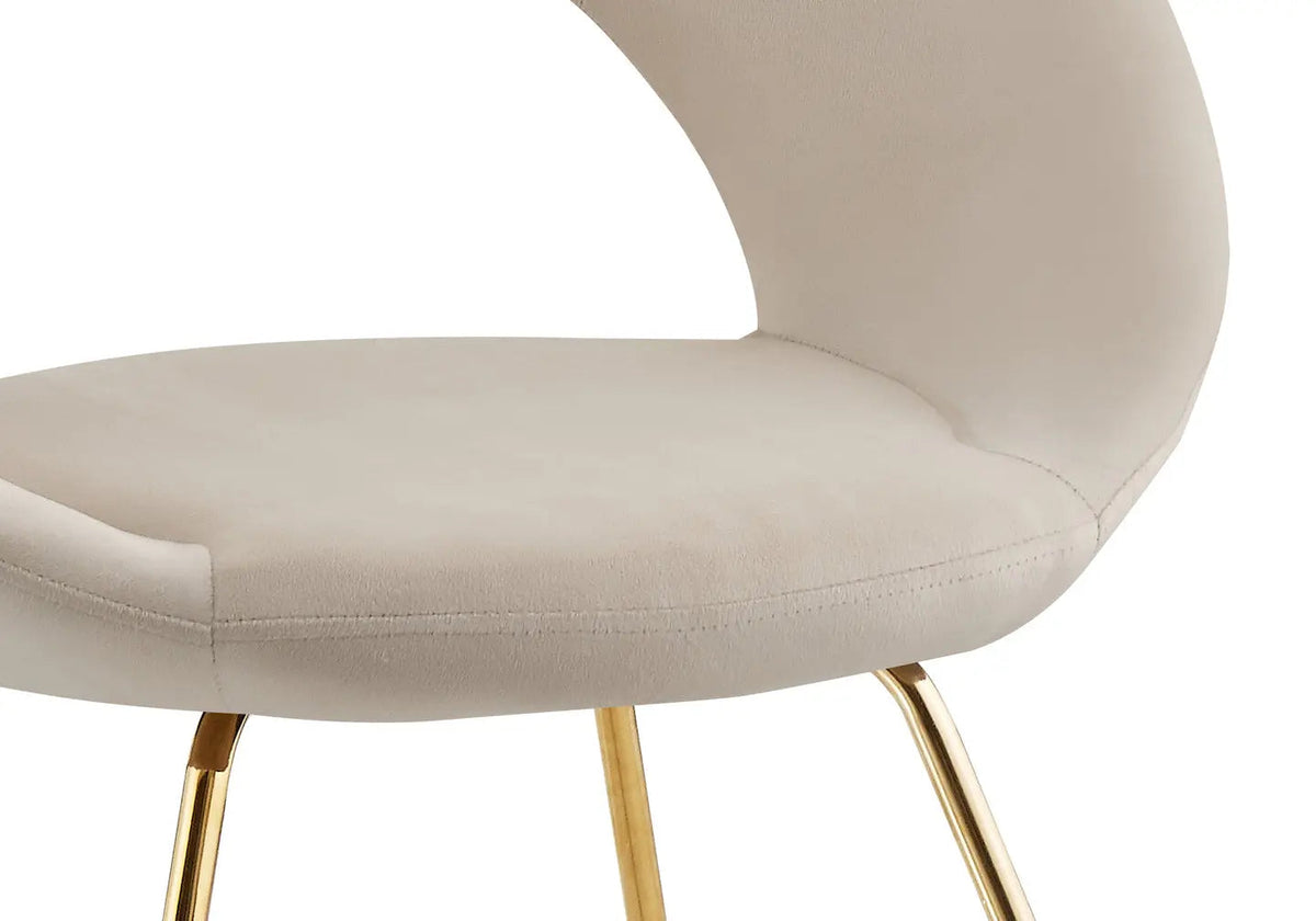 Lot de 4 chaises en beige dossier ajouré | Dialex