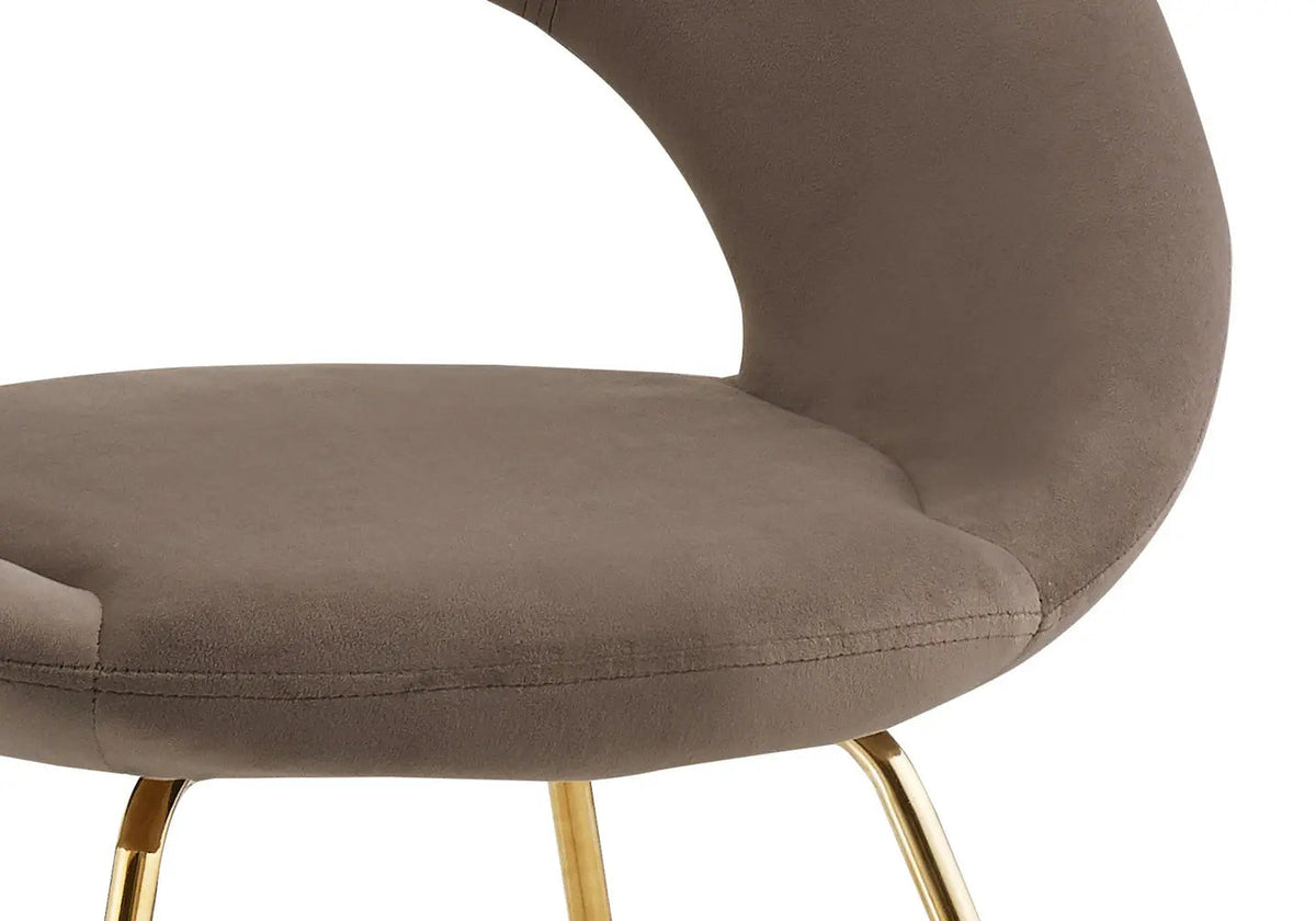 Lot de 4 chaises en moka à dossier ouvert | Dialex