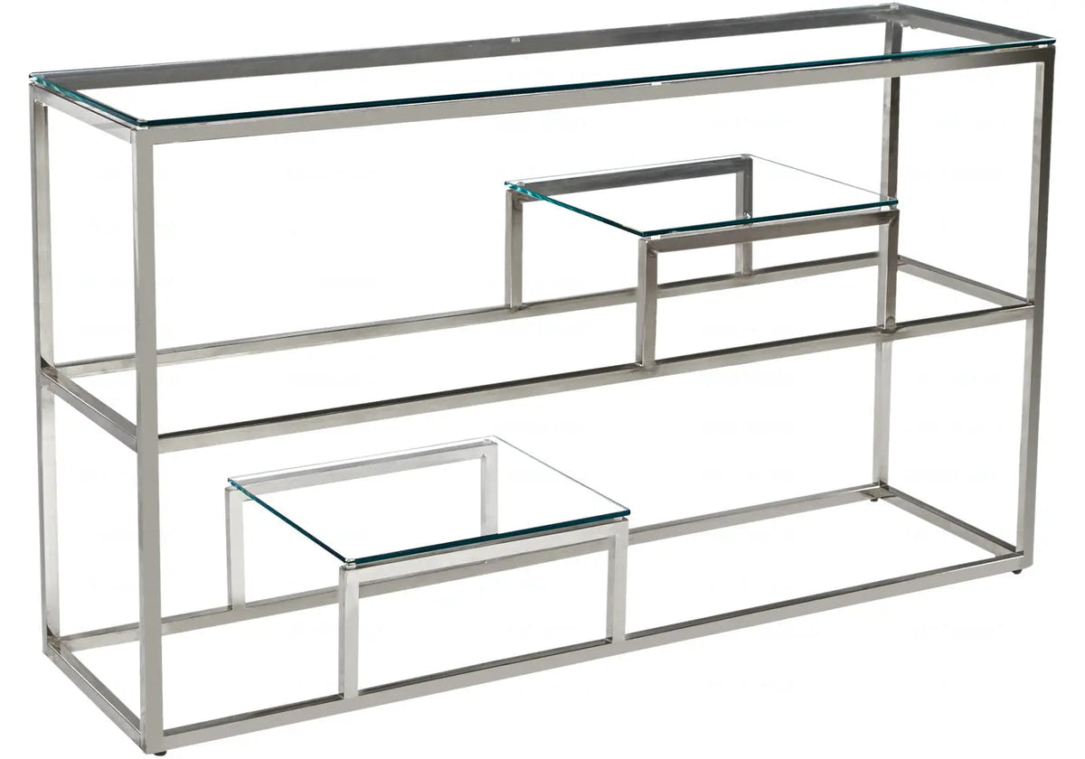 Console design verre trempé pour le salon | Kineo