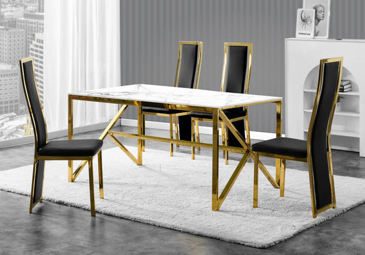 Lot de 6 chaises de salle à manger simili | Kora