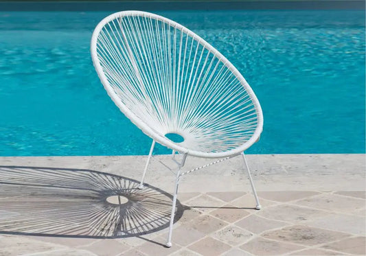 Fauteuil d'extérieur et d'intérieur design blanc | Zyra