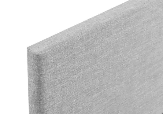 Lit double tissu gris moderne et confortable | Lido