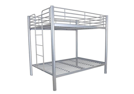 Lit superposé 2x140x190 cm métal gris industriel | Calix