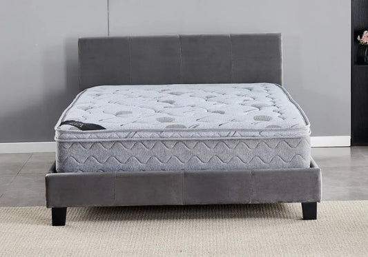 Lit en gris au style moderne et élégant | Klaro