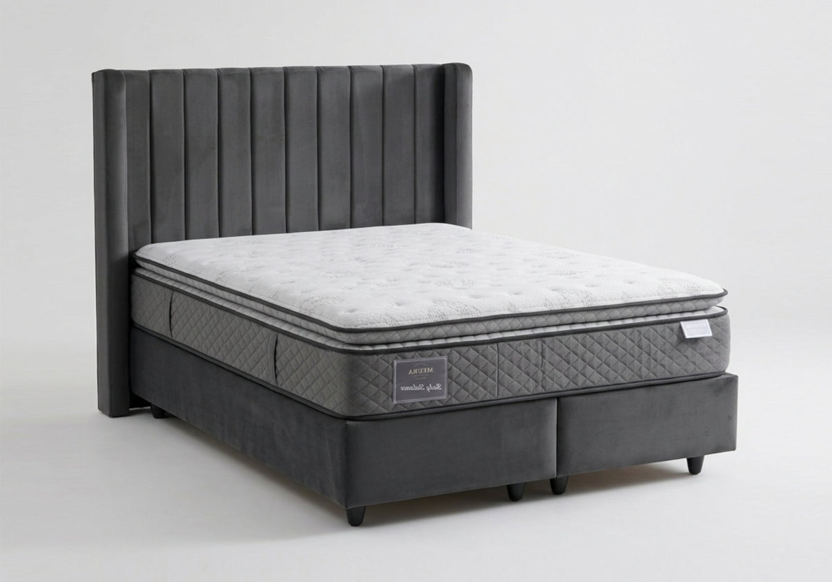 Chambre enfant lit coffre armoire 160 anthracite | Tokyo