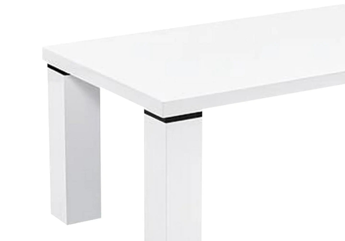 Table basse laquée blanche pour salon moderne | Veda