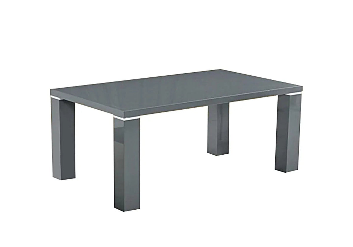Table basse laquée grise moderne pour le salon | Veda