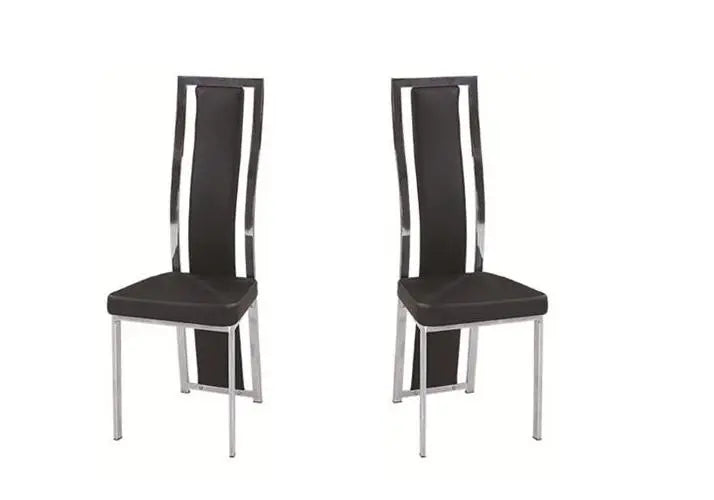 Table à manger verre trempé avec 6 chaises | Niva