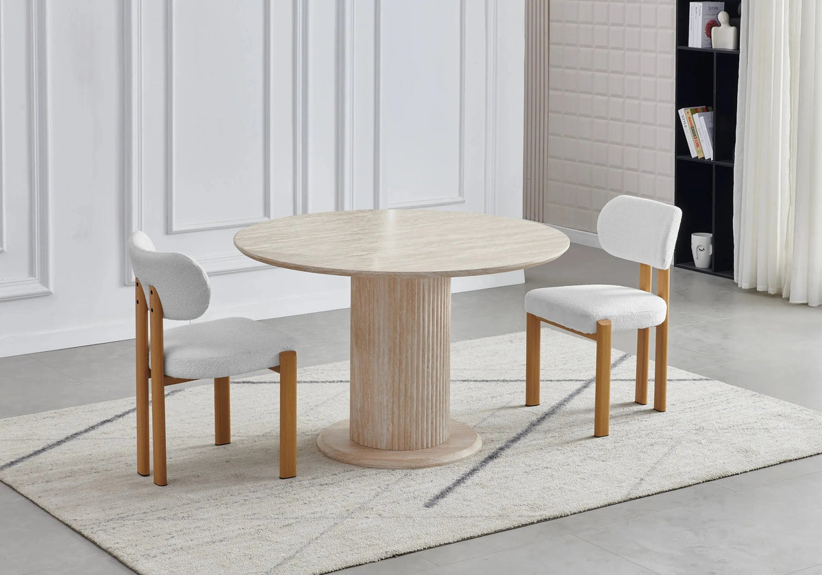 Lot de 4 chaises de salle à manger bouclées et bois | Zorix