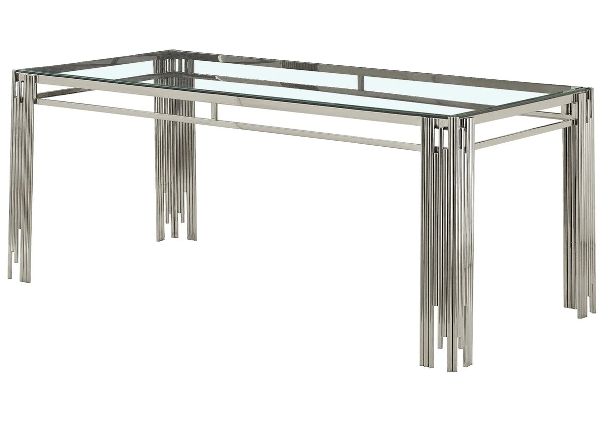 Table de salle à manger verre au style chic | Zalys