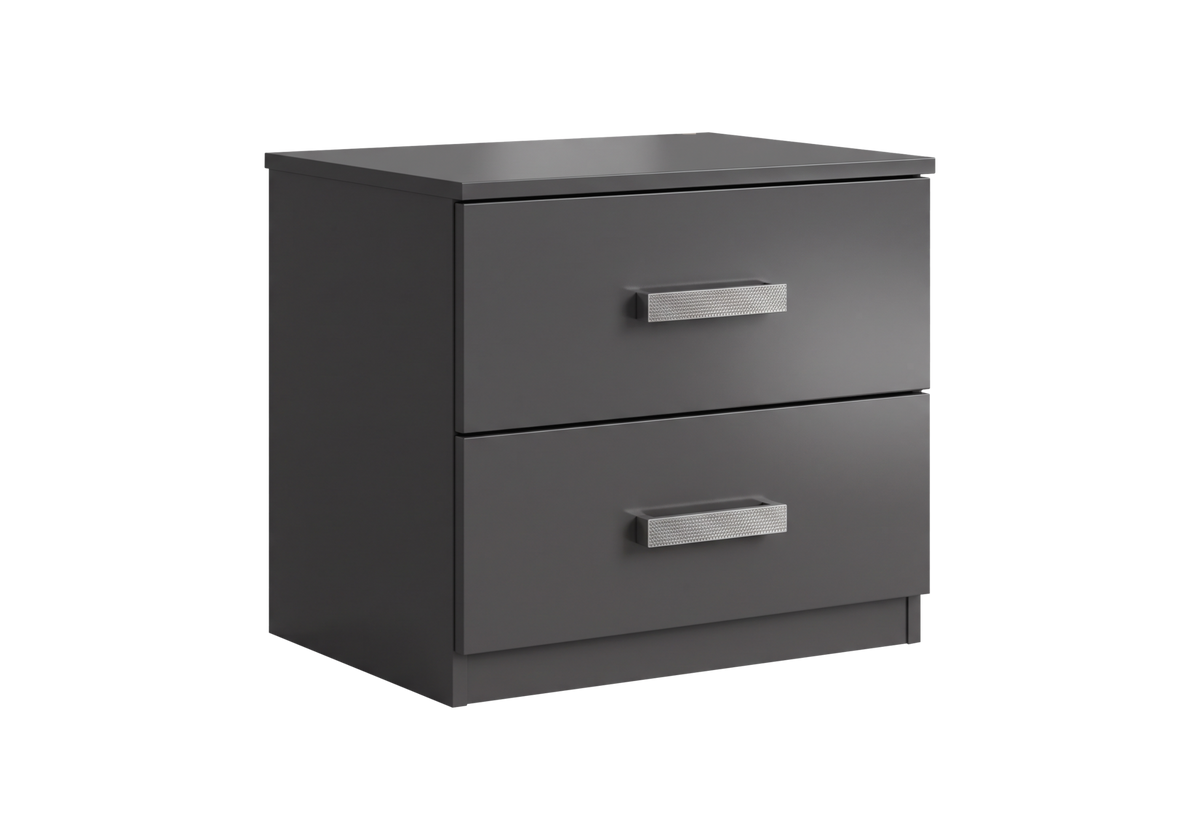 Chambre enfant lit coffre armoire 160 anthracite | Tokyo