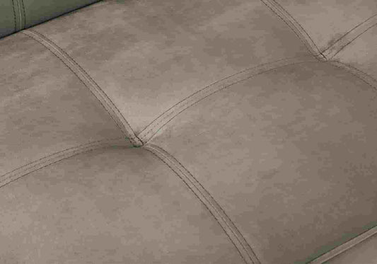 Banc convertible en taupe et acier chromé | Zylo