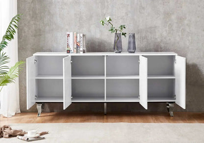 Buffet blanc laqué design pour salon moderne | Zurik