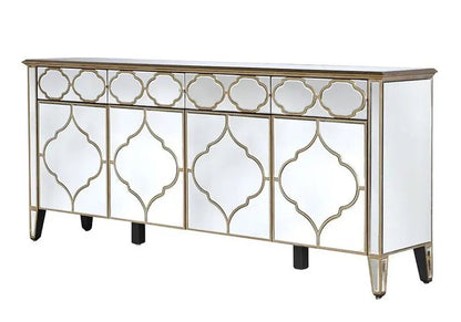 Buffet miroir doré vénitien pour salle à manger | Zevo