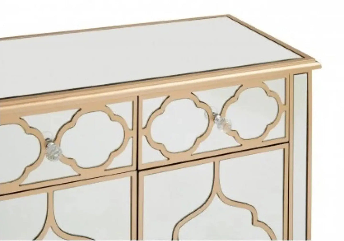 Buffet miroir doré vénitien pour salle à manger | Zevo