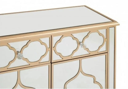 Buffet miroir doré vénitien pour salle à manger | Zevo