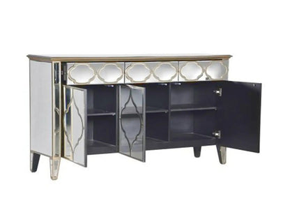 Buffet miroir doré vénitien pour salle à manger | Zevo