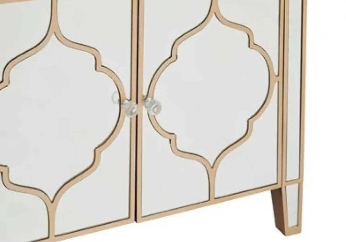 Buffet miroir doré vénitien pour salle à manger | Zevo