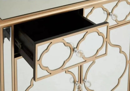 Buffet miroir doré vénitien pour salle à manger | Zevo