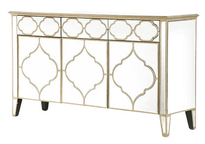 Buffet miroir doré vénitien pour salle à manger | Zevo