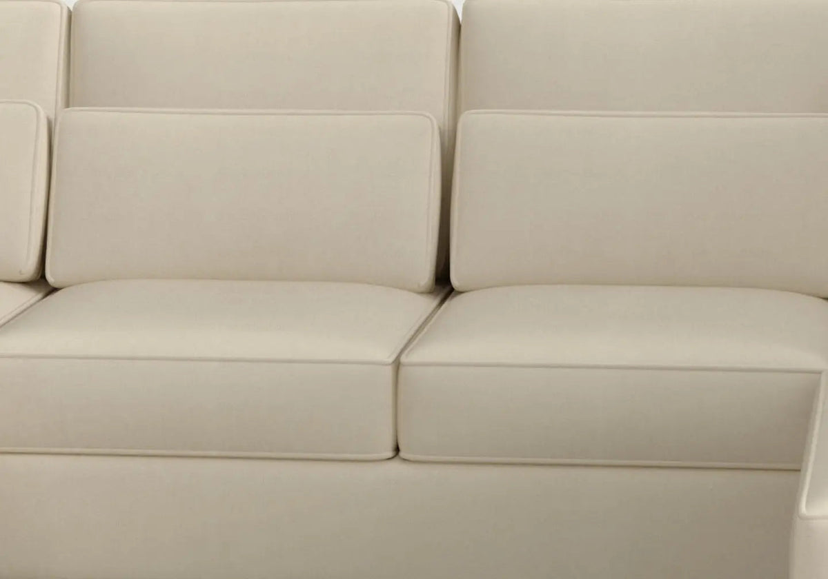 Canapé d'angle en u modulaire en beige | Kroma