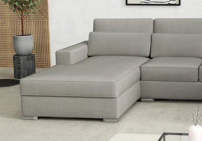 Canapé d'angle en u modulable en gris | Kroma