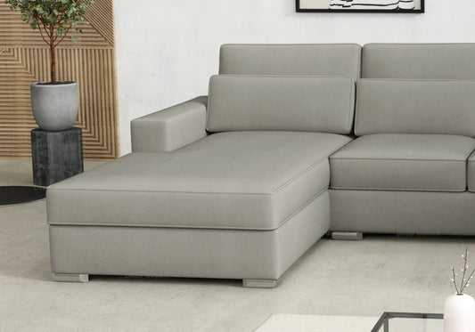 Canapé d'angle en u modulable en gris | Kroma
