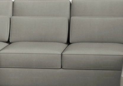 Canapé d'angle en u modulable en gris | Kroma