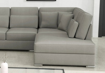 Canapé d'angle en u modulable en gris | Kroma