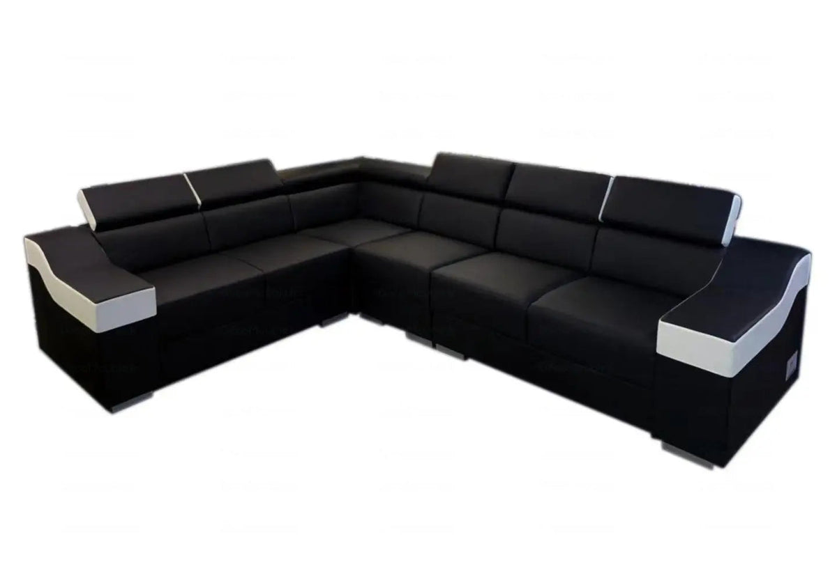 Canapé d'angle design beige moderne pour salon | Kivox