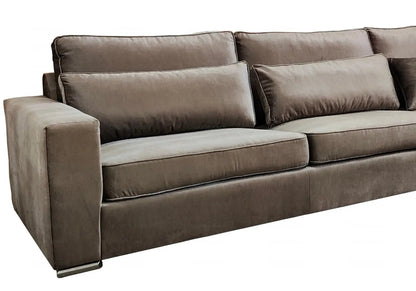 Canapé d'angle modulable tissu mara moka | Kroma