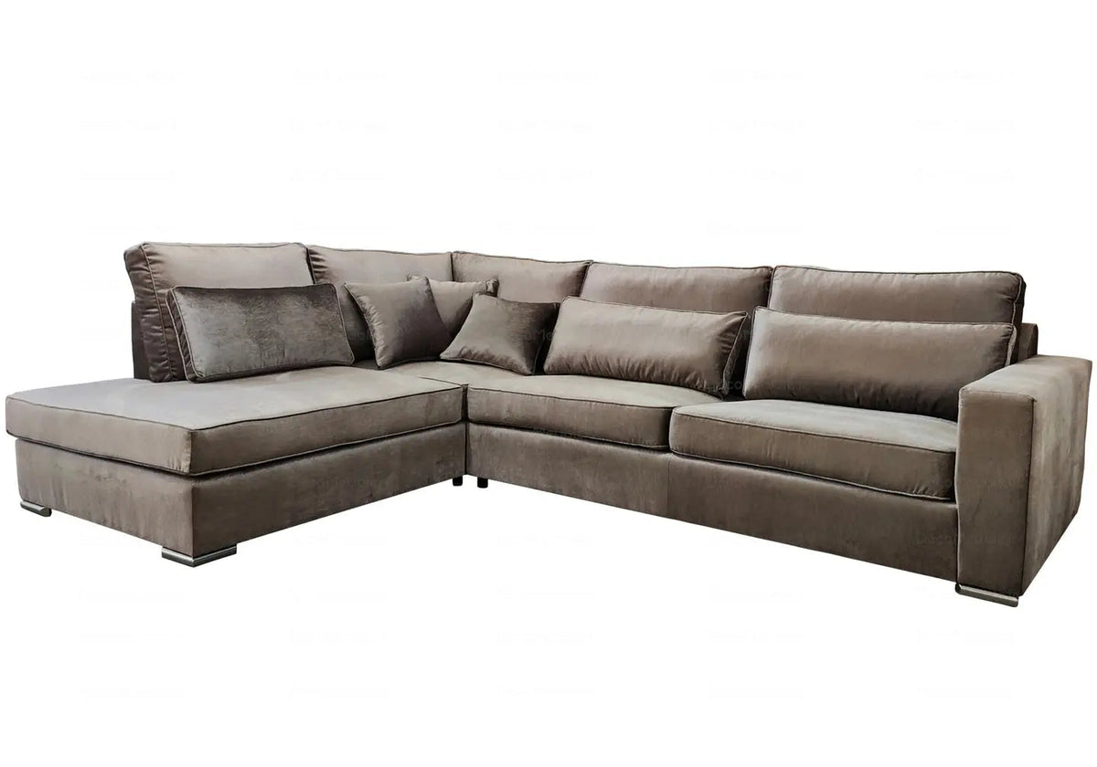Canapé d'angle modulable tissu mara moka | Kroma
