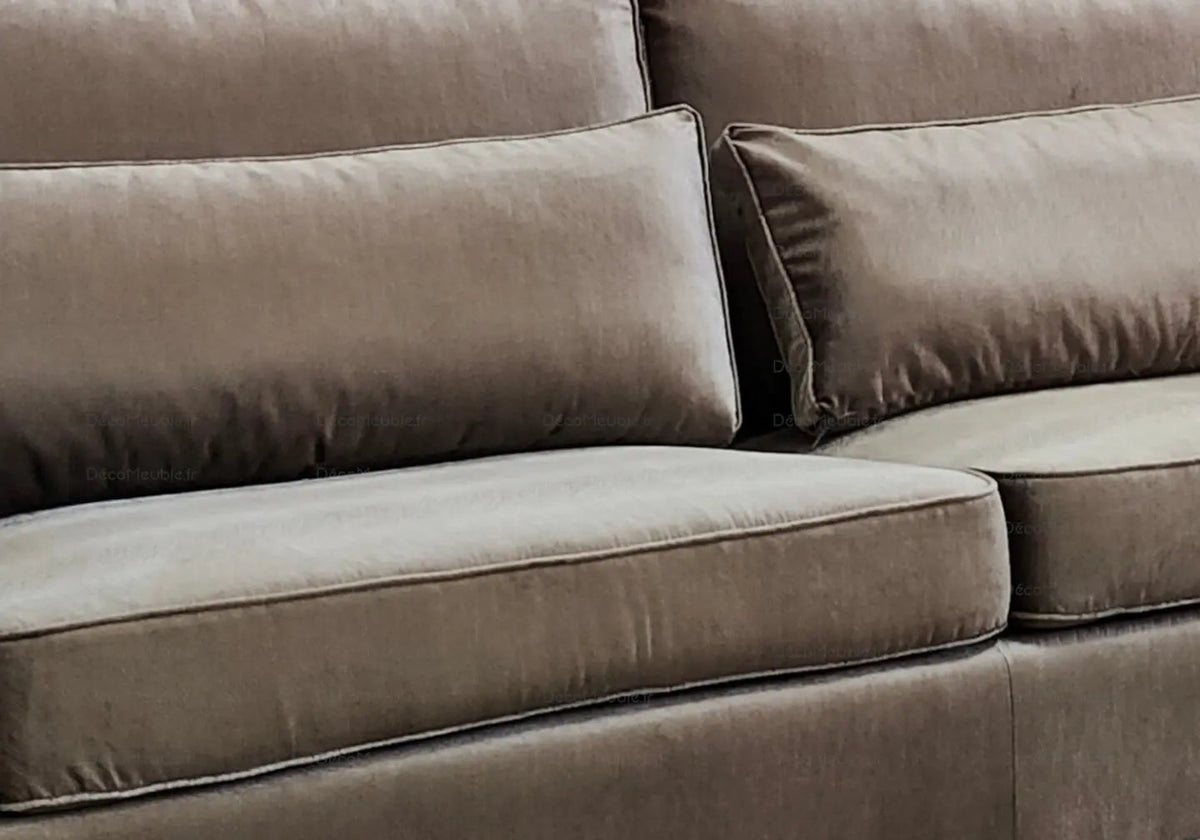 Canapé d'angle modulable tissu mara moka | Kroma