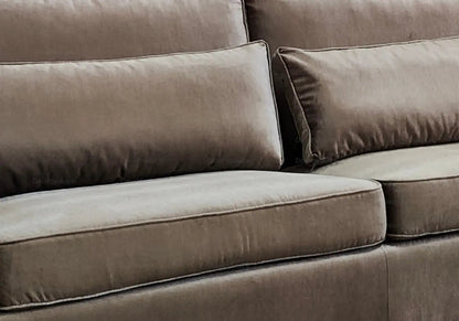 Canapé d'angle modulable tissu mara moka | Kroma
