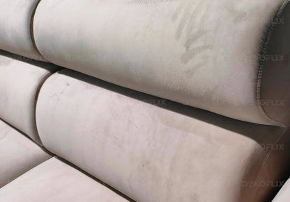 Canapé d'angle moderne en beige 285x200 cm | Orivo