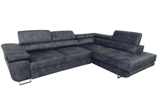 Canapé d'angle convertible anthracite | Aven