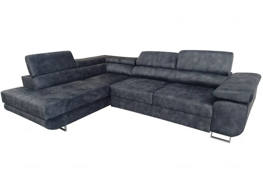 Canapé d'angle convertible anthracite | Aven