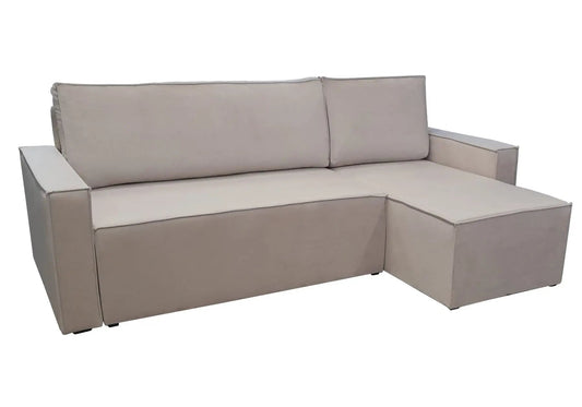 Canapé d'angle en beige pour salon moderne | Orix