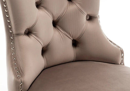 Lot de 2 chaises en moka avec poignée | Vexta