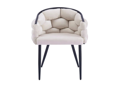 Lot de 2 fauteuils de table beige | Stratos