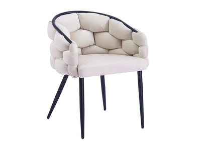 Lot de 2 fauteuils de table beige | Stratos