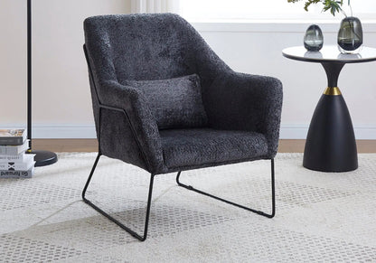 Fauteuil noir et beige pour salle à manger | Zylo
