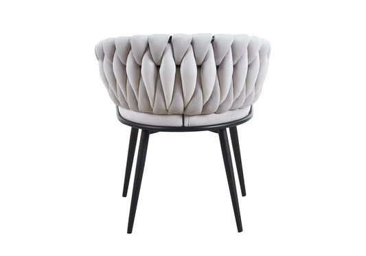 Lot de 2 fauteuils de table en gris | Vexis