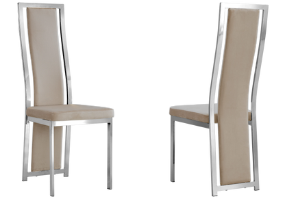 Table marbre noir et 6 chaises velours argent | Kiro