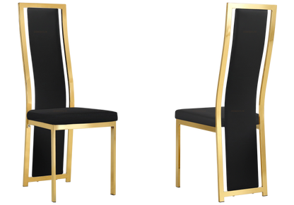 Lot de 6 chaises de salle à manger simili | Kora